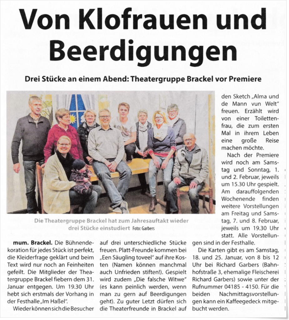 Von Klofrauen und Beerdigungen