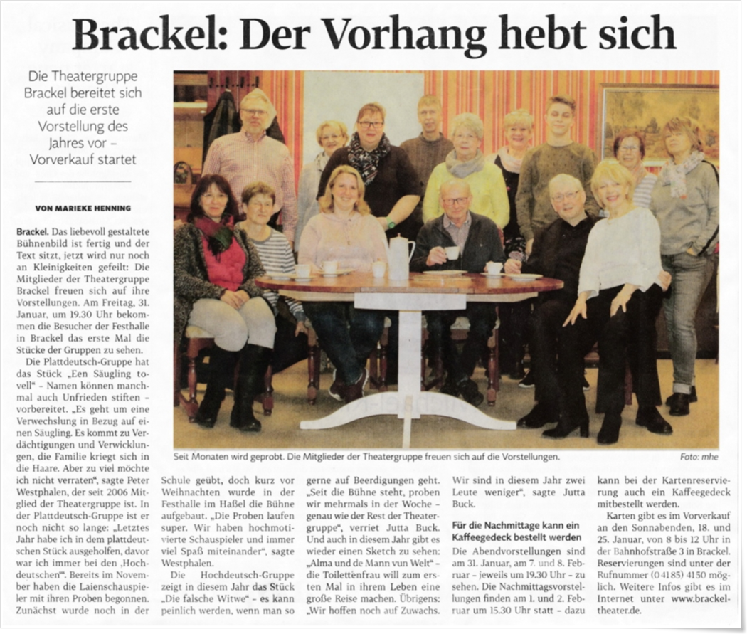 Brackel: Der Vorhang hebt sich